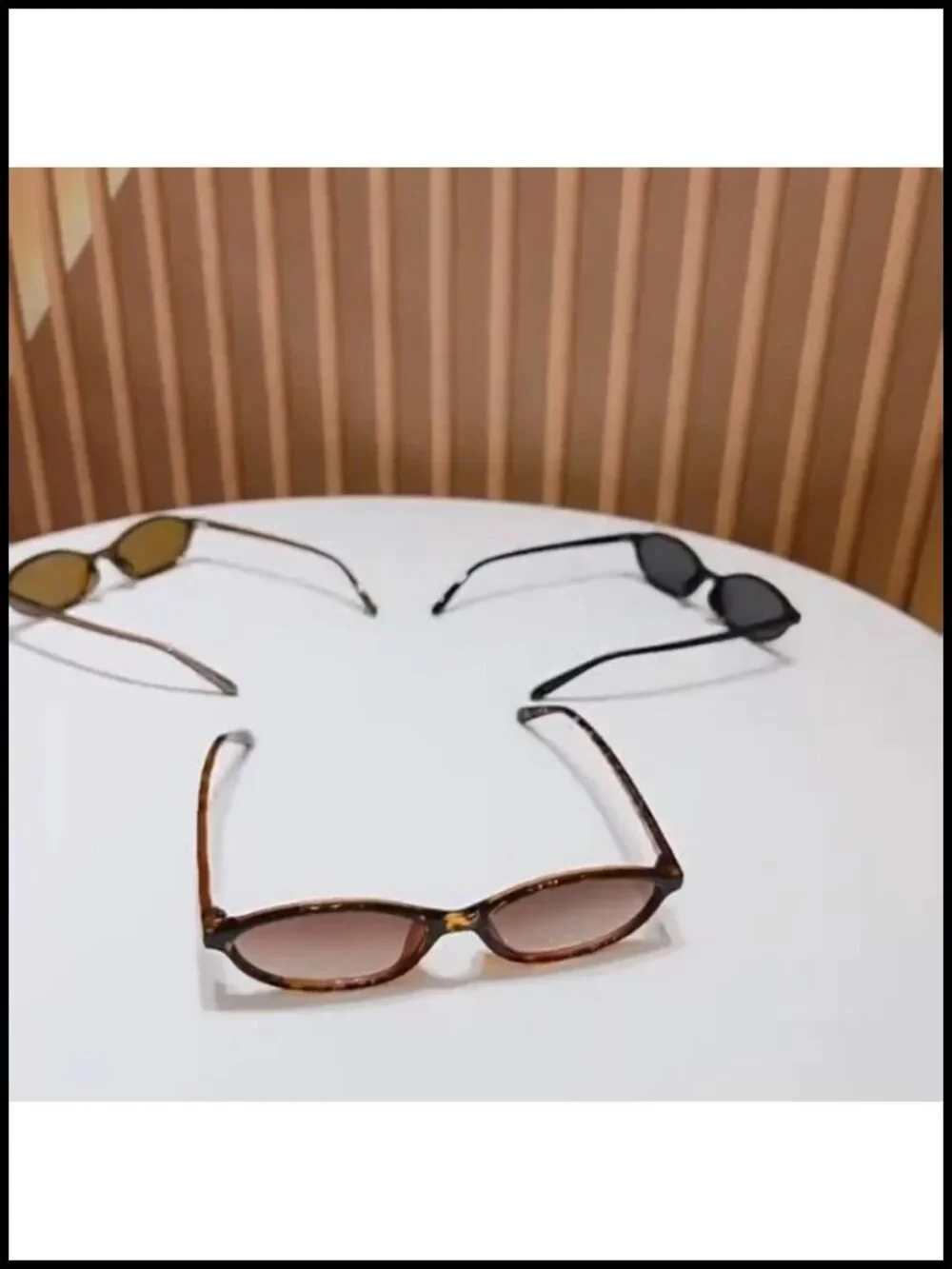 Retro Oval Cat Eye Sunglasses UV400 Lightweight Small Y2K Narrow Cateye